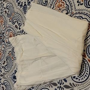 White Linen Pants Large